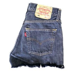 Levi’s 501 Black Jean Cut Off Shorts